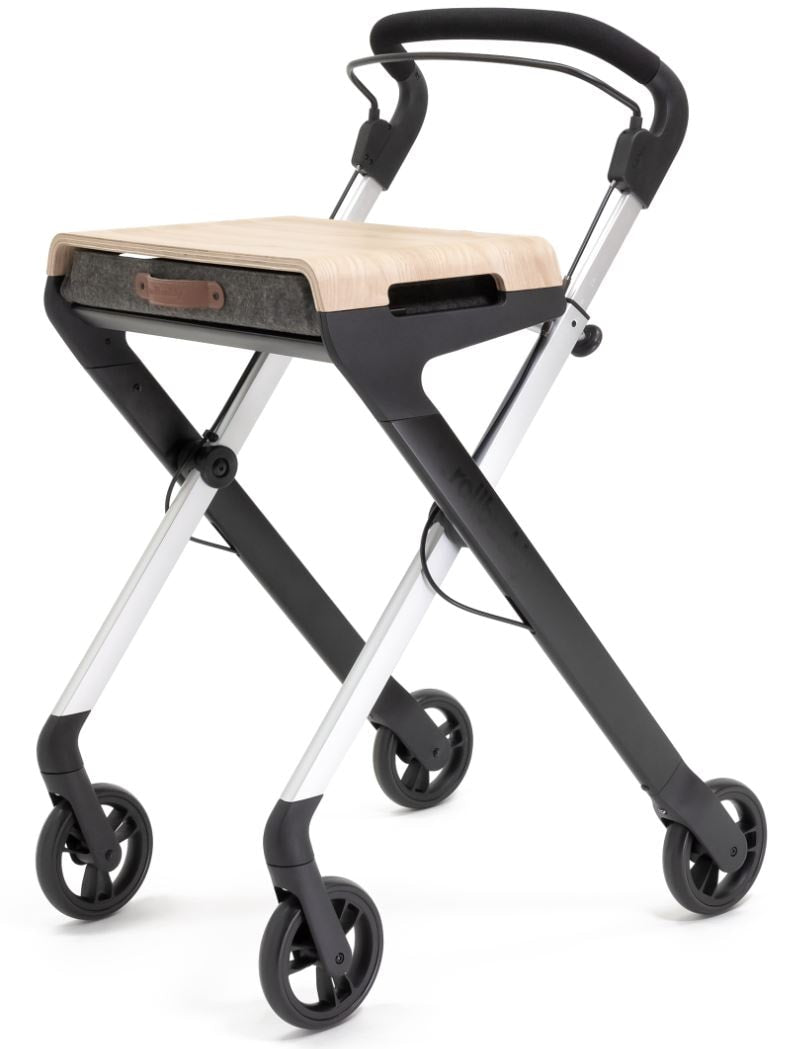 Rollbuddy Indoor Rollator: Stijlvol, Wendbaar, Stabiel Hulp voor Thuis Mobiliteit